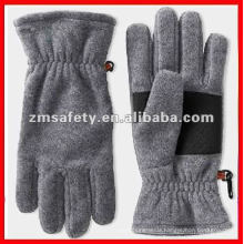 Black mens winter fleece glove